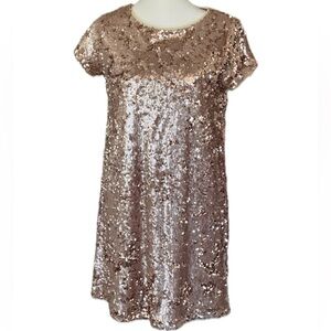 MOHITO Women’s Sequin Party Dress, Rose Gold